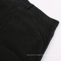 Man's Black Cotton Pandex Twill Cargo Pants